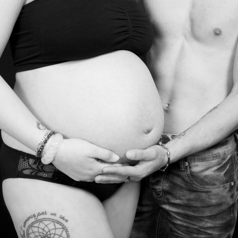 Photographie grossesse couple caen - Normandie